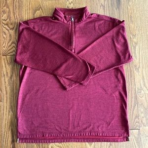 C.E. Schmidt Workwear Red Sweater Half-Zip Pull Over